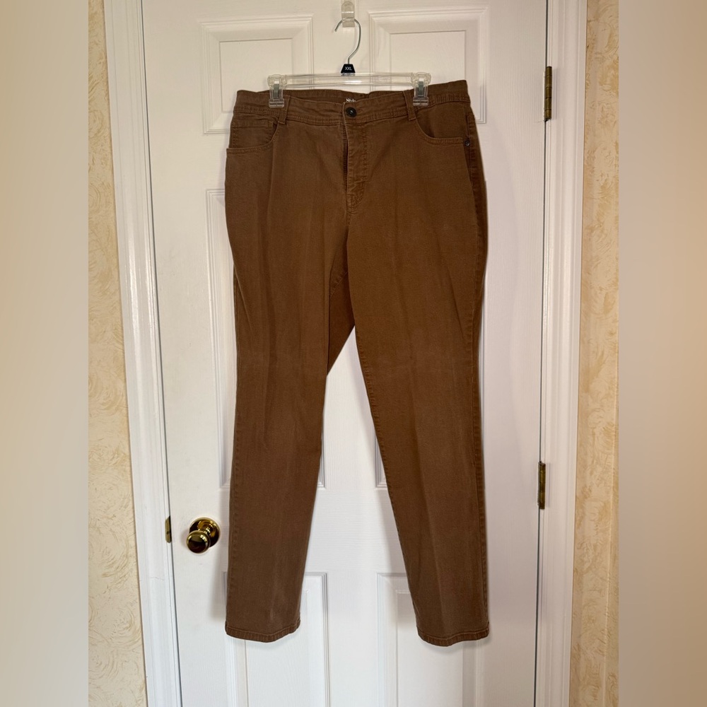Style & Co Slim Leg Brown Denim